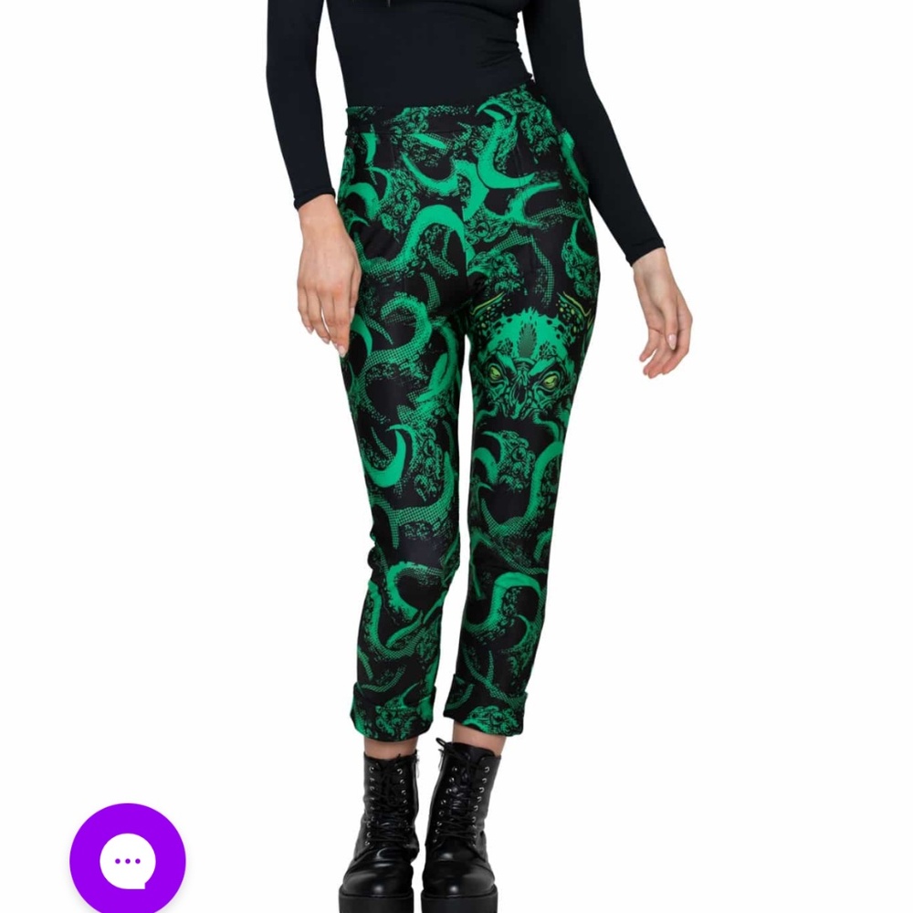 Blackmilk Cthulhu cuffed pants